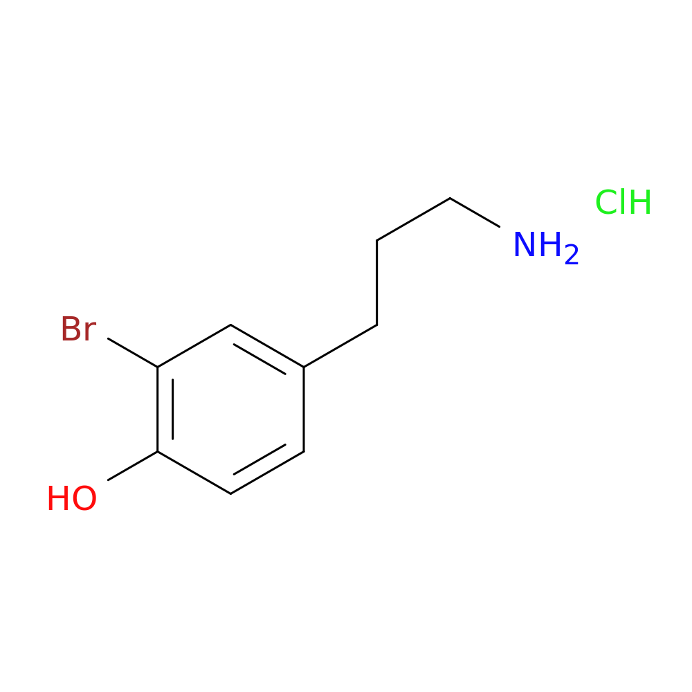 4-(3-aminopropyl)-2-bromophenol hydrochloride