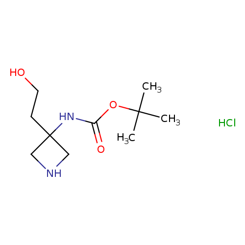 tert-butyl N-[3-(2-hydroxyethyl)azetidin-3-yl]carbamate hydrochloride
