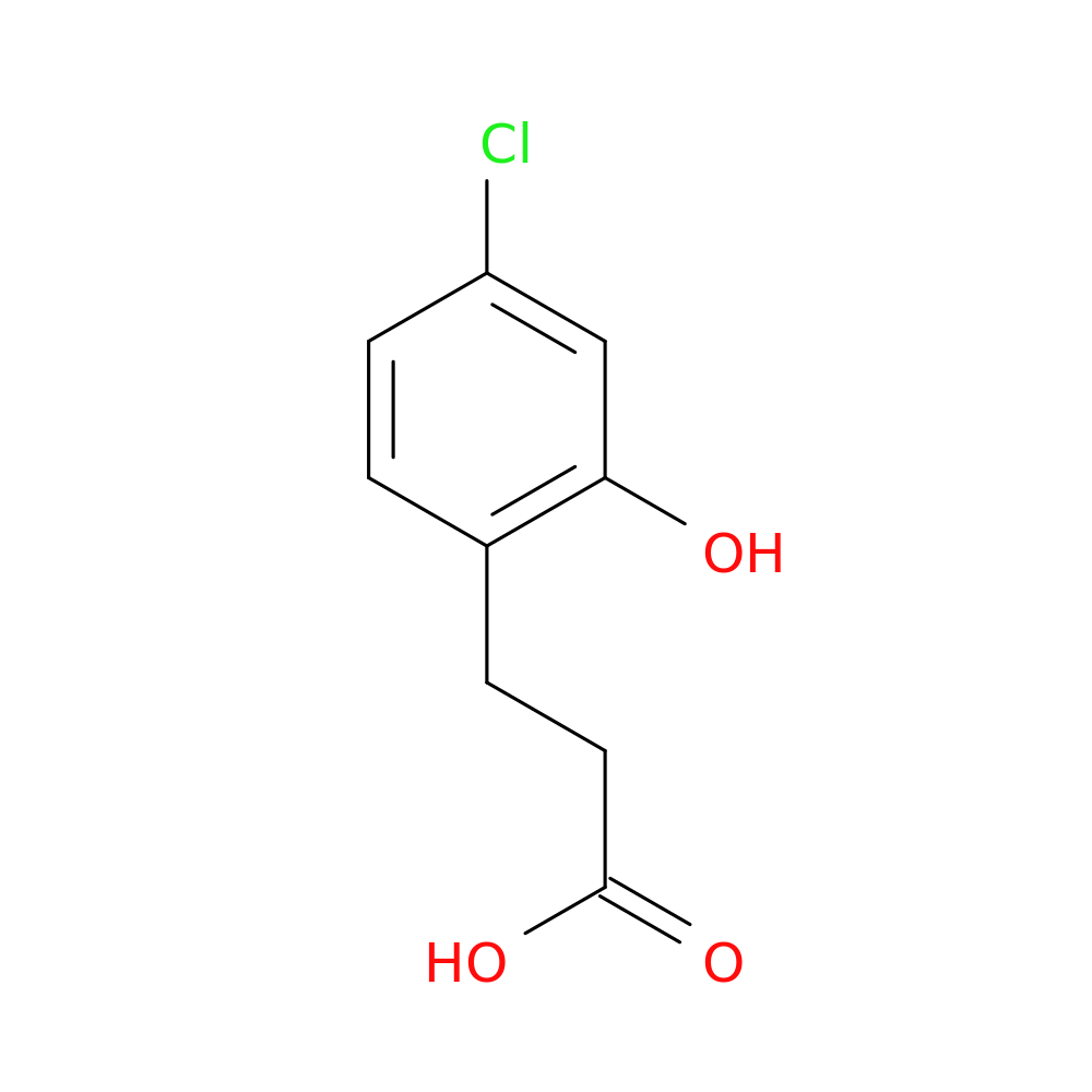 3-(4-chloro-2-hydroxyphenyl)propanoic acid