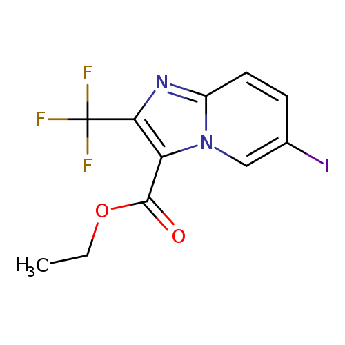 Ethyl 6-iodo-2-(trifluoromethyl)imidazo[1,2-a]pyridine-3-carboxylate