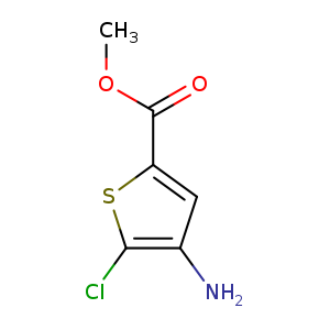 2-​Thiophenecarboxylic acid, 4-​amino-​5-​chloro-​, methyl ester