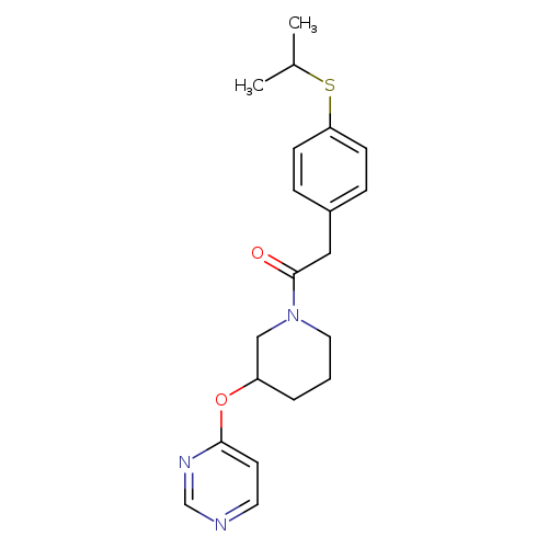2-[4-(propan-2-ylsulfanyl)phenyl]-1-[3-(pyrimidin-4-yloxy)piperidin-1-yl]ethan-1-one