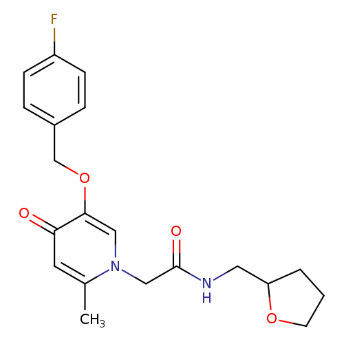2-{5-[(4-fluorophenyl)methoxy]-2-methyl-4-oxo-1,4-dihydropyridin-1-yl}-N-[(oxolan-2-yl)methyl]acetamide