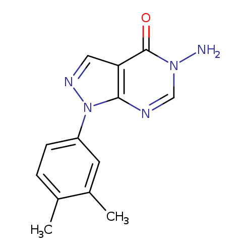 5-AMINO-1-(3,4-DIMETHYLPHENYL)-1,5-DIHYDRO-4H-PYRAZOLO[3,4-D]PYRIMIDIN-4-+