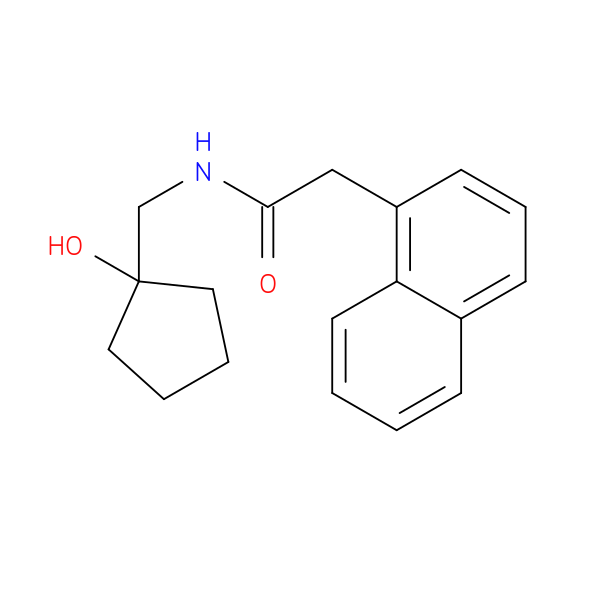 N-[(1-hydroxycyclopentyl)methyl]-2-(naphthalen-1-yl)acetamide