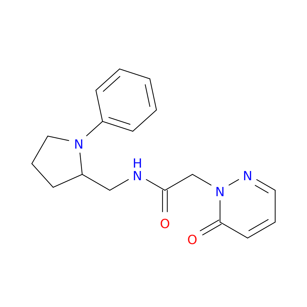 2-(6-oxo-1,6-dihydropyridazin-1-yl)-N-[(1-phenylpyrrolidin-2-yl)methyl]acetamide