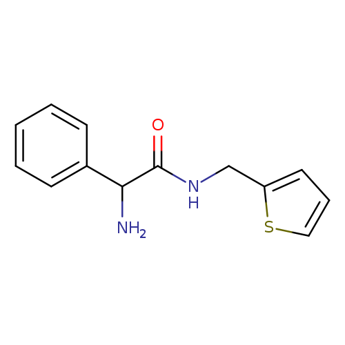 2-amino-2-phenyl-N-(thiophen-2-ylmethyl)acetamide