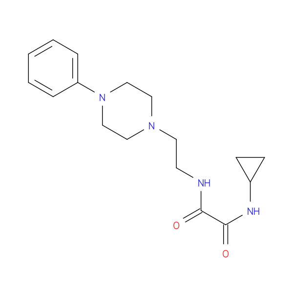 N-cyclopropyl-N'-[2-(4-phenylpiperazin-1-yl)ethyl]ethanediamide