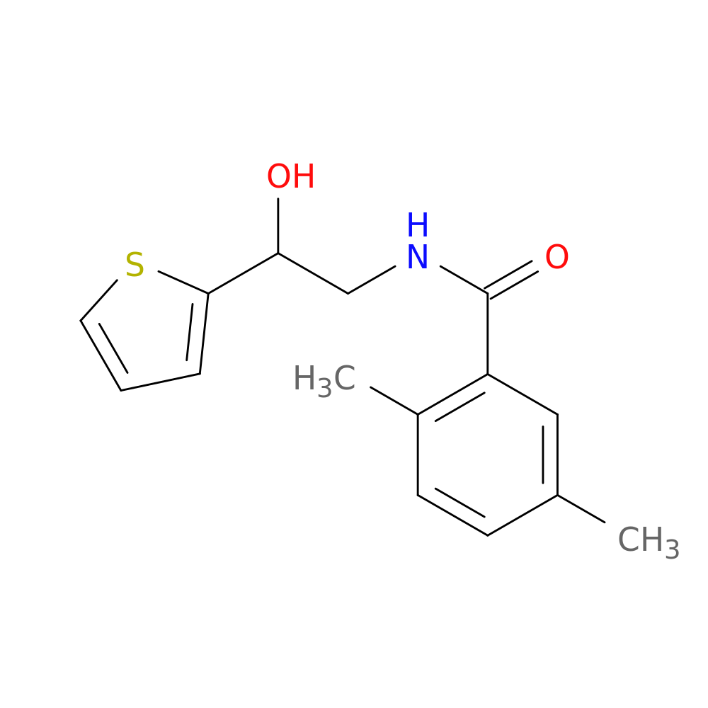 N-[2-hydroxy-2-(thiophen-2-yl)ethyl]-2,5-dimethylbenzamide