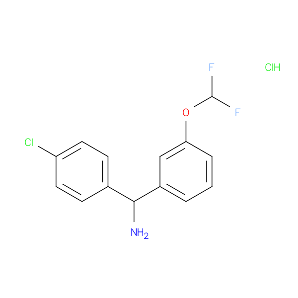 (4-chlorophenyl)[3-(difluoromethoxy)phenyl]methanamine hydrochloride