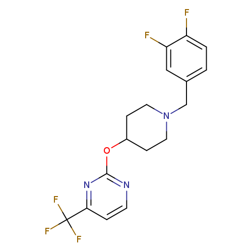 2-({1-[(3,4-difluorophenyl)methyl]piperidin-4-yl}oxy)-4-(trifluoromethyl)pyrimidine