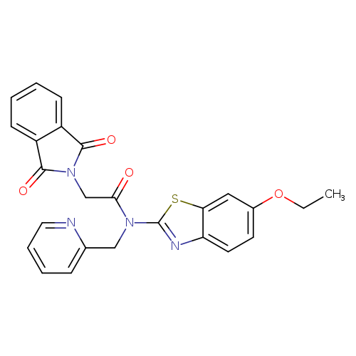 2-(1,3-dioxo-2,3-dihydro-1H-isoindol-2-yl)-N-(6-ethoxy-1,3-benzothiazol-2-yl)-N-[(pyridin-2-yl)methyl]acetamide
