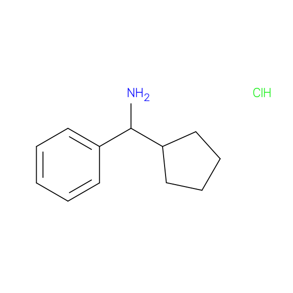 Benzenemethanamine, α-cyclopentyl-, hydrochloride (1:1)