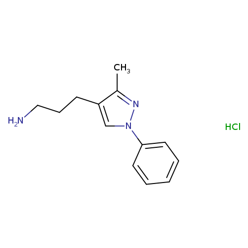3-(3-methyl-1-phenyl-1H-pyrazol-4-yl)propan-1-amine hydrochloride