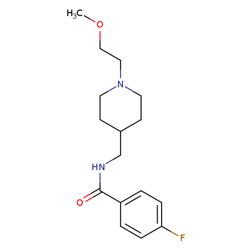 4-fluoro-N-{[1-(2-methoxyethyl)piperidin-4-yl]methyl}benzamide