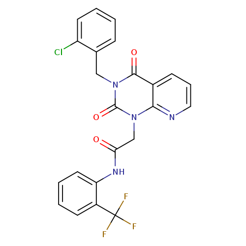 2-{3-[(2-chlorophenyl)methyl]-2,4-dioxo-1H,2H,3H,4H-pyrido[2,3-d]pyrimidin-1-yl}-N-[2-(trifluoromethyl)phenyl]acetamide