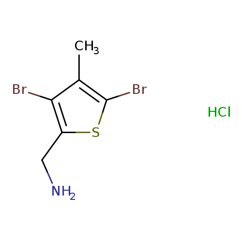 1-(3,5-dibromo-4-methylthiophen-2-yl)methanamine hydrochloride