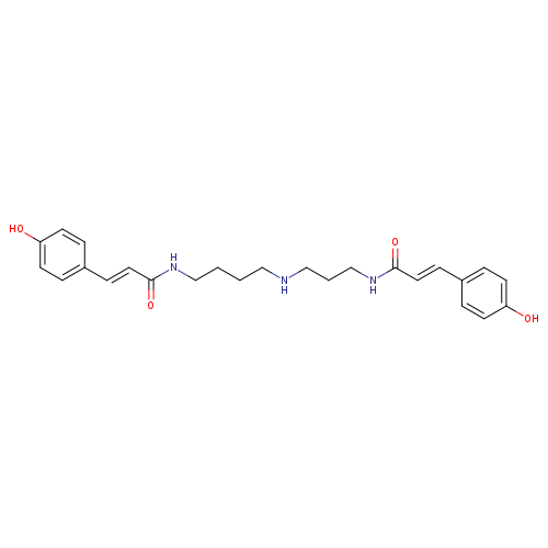 2-Propenamide, 3-(4-hydroxyphenyl)-N-[3-[[4-[[3-(4-hydroxyphenyl)-1-oxo-2-propenyl]amino]butyl]amino]propyl]-, (E,E)- (9CI)