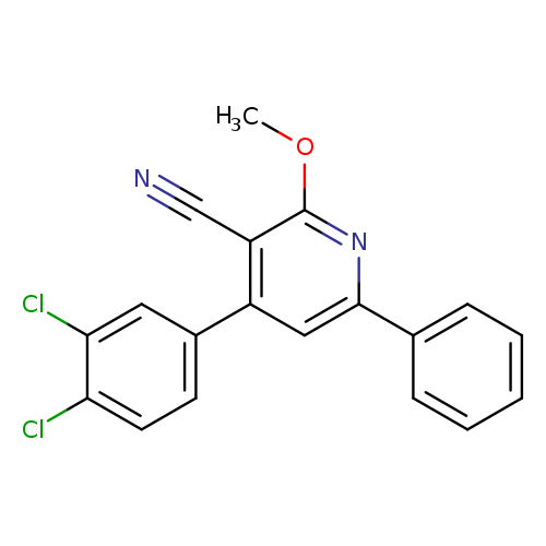 4-(3,4-dichlorophenyl)-2-methoxy-6-phenylnicotinonitrile