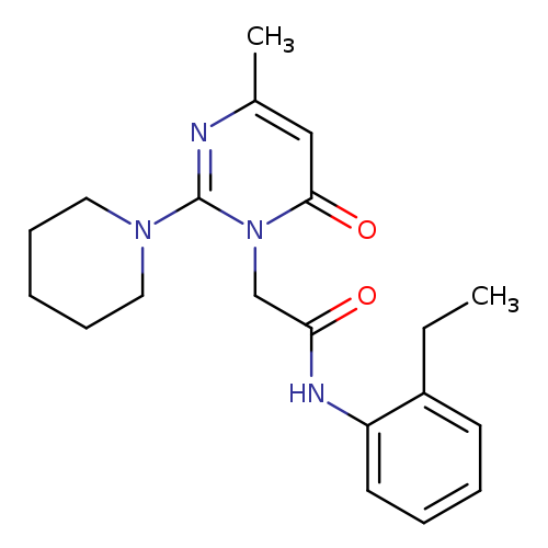 N-(2-ethylphenyl)-2-[4-methyl-6-oxo-2-(piperidin-1-yl)-1,6-dihydropyrimidin-1-yl]acetamide