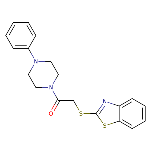 2-(1,3-benzothiazol-2-ylsulfanyl)-1-(4-phenylpiperazin-1-yl)ethan-1-one