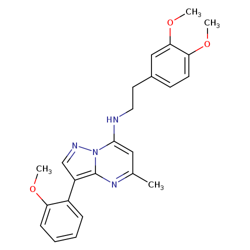 N-[2-(3,4-dimethoxyphenyl)ethyl]-3-(2-methoxyphenyl)-5-methylpyrazolo[1,5-a]pyrimidin-7-amine