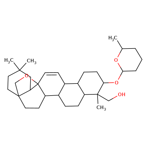 β-D-Galactopyranoside, (3β,4α,16α)-13,28-epoxy-16,23-dihydroxyolean-11-en-3-yl 6-deoxy-3-O-β-D-glucopyranosyl-