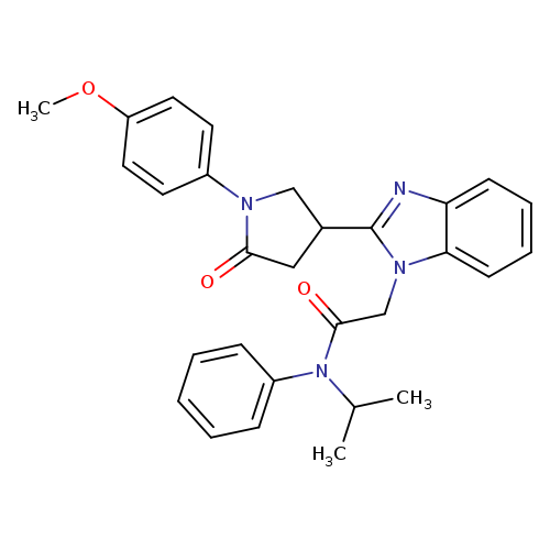 2-{2-[1-(4-methoxyphenyl)-5-oxopyrrolidin-3-yl]-1H-1,3-benzodiazol-1-yl}-N-phenyl-N-(propan-2-yl)acetamide
