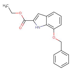 1H-Indole-2-carboxylic acid, 7-(phenylmethoxy)-, ethyl ester