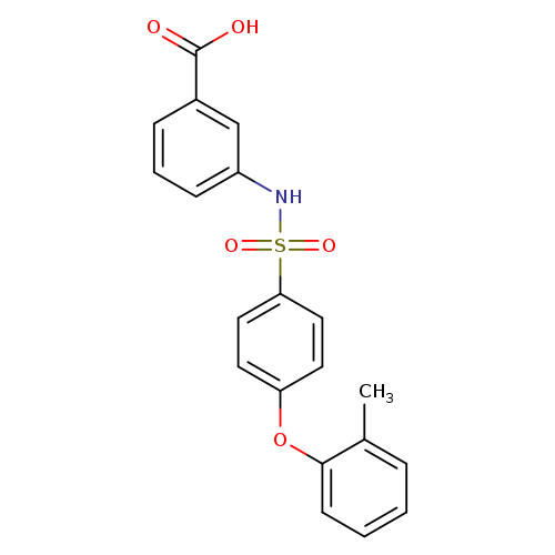 3-(4-(o-Tolyloxy)phenylsulfonamido)benzoic acid