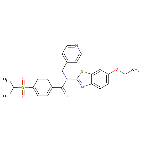 N-(6-ethoxy-1,3-benzothiazol-2-yl)-4-(propane-2-sulfonyl)-N-[(pyridin-4-yl)methyl]benzamide