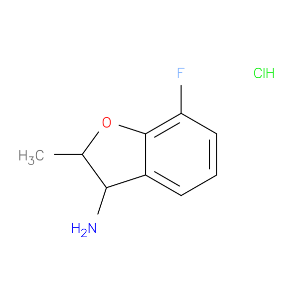 7-fluoro-2-methyl-2,3-dihydro-1-benzofuran-3-amine hydrochloride