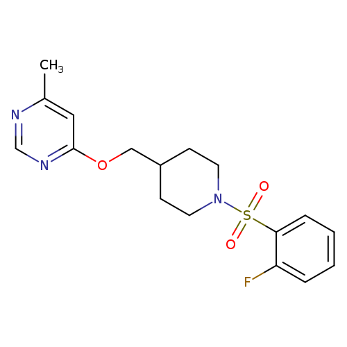 4-{[1-(2-fluorobenzenesulfonyl)piperidin-4-yl]methoxy}-6-methylpyrimidine