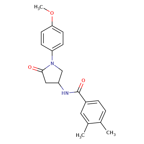N-[1-(4-methoxyphenyl)-5-oxopyrrolidin-3-yl]-3,4-dimethylbenzamide