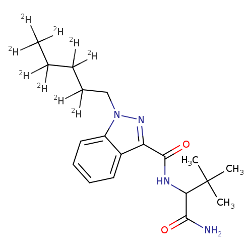 N-(1-amino-3,3-dimethyl-1-oxobutan-2-yl)-1-(pentyl-2,2',3,3',4,4',5,5,5-d9)-1H-indazole-3-carboxamide