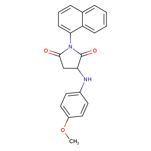 3-[(4-methoxyphenyl)amino]-1-(naphthalen-1-yl)pyrrolidine-2,5-dione