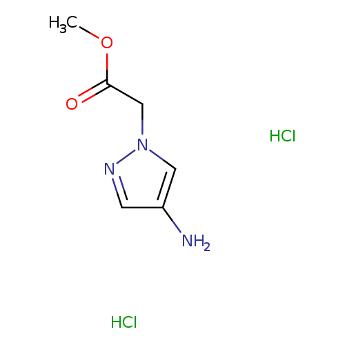 1H-Pyrazole-1-acetic acid, 4-amino-, methyl ester, hydrochloride (1:2)