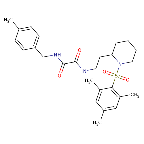 N'-[(4-methylphenyl)methyl]-N-{2-[1-(2,4,6-trimethylbenzenesulfonyl)piperidin-2-yl]ethyl}ethanediamide