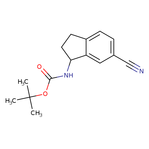 tert-butyl N-(6-cyano-2,3-dihydro-1H-inden-1-yl)carbamate