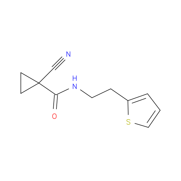 1-cyano-N-[2-(thiophen-2-yl)ethyl]cyclopropane-1-carboxamide