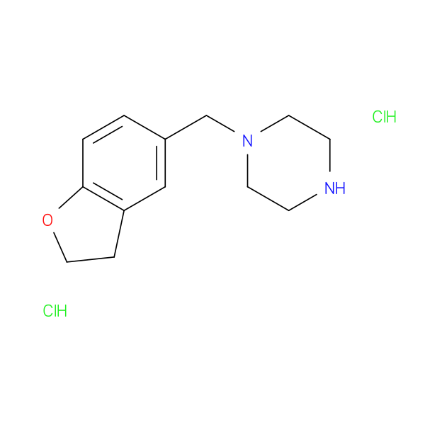 1-(2,3-Dihydro-1-benzofuran-5-ylmethyl)piperazine DiHCl
