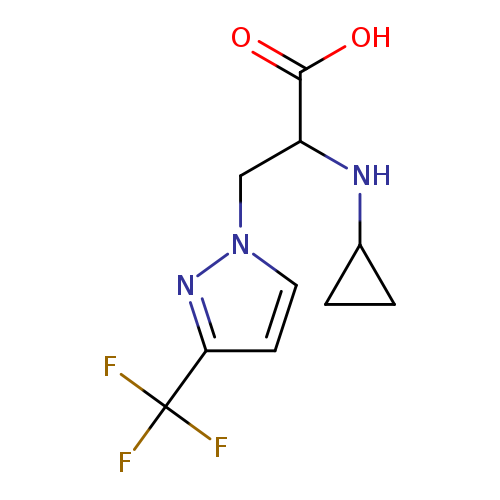 2-(cyclopropylamino)-3-[3-(trifluoromethyl)-1H-pyrazol-1-yl]propanoic acid