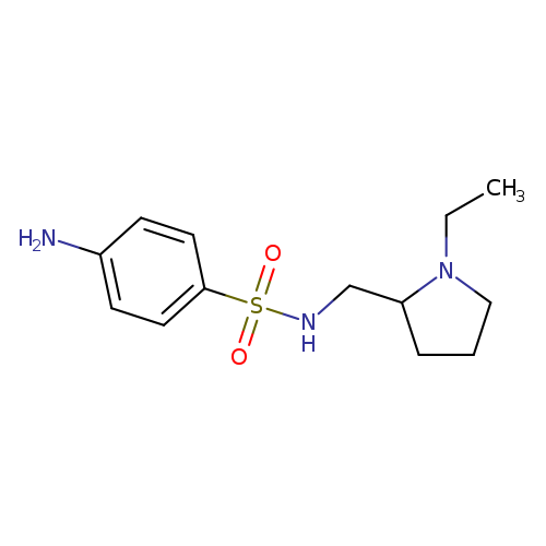 4-amino-N-[(1-ethylpyrrolidin-2-yl)methyl]benzene-1-sulfonamide