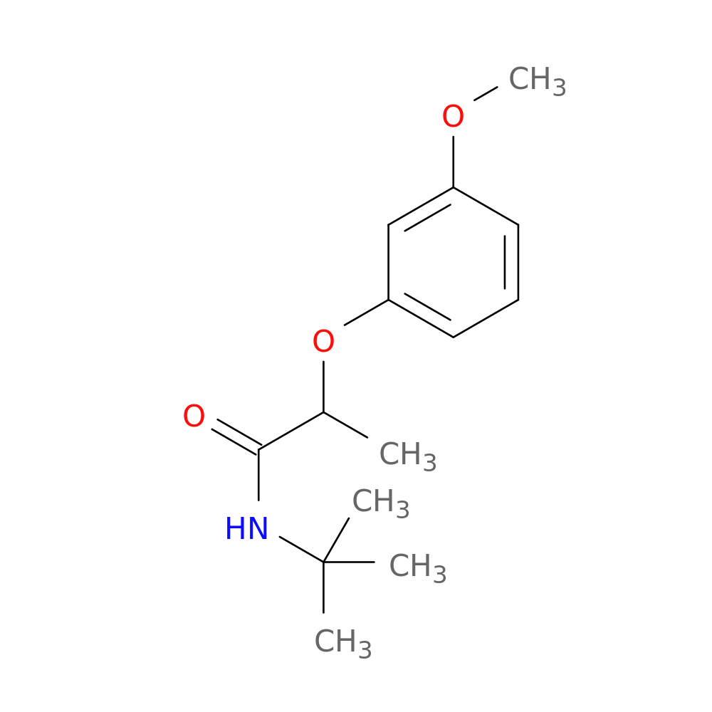 N-(tert-butyl)-2-(3-methoxyphenoxy)propanamide