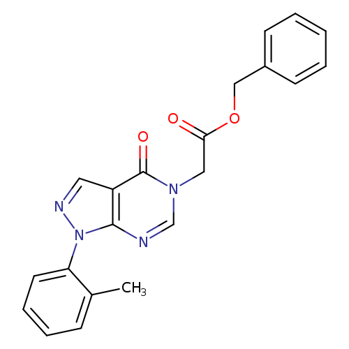 benzyl 2-[1-(2-methylphenyl)-4-oxo-1H,4H,5H-pyrazolo[3,4-d]pyrimidin-5-yl]acetate