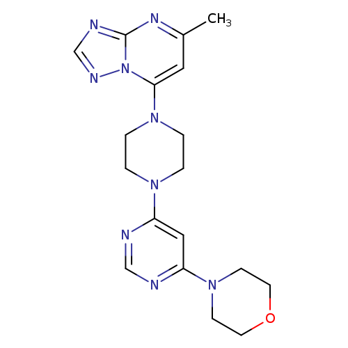 4-[6-(4-{5-methyl-[1,2,4]triazolo[1,5-a]pyrimidin-7-yl}piperazin-1-yl)pyrimidin-4-yl]morpholine