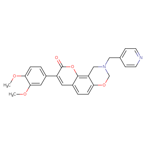 3-(3,4-dimethoxyphenyl)-9-[(pyridin-4-yl)methyl]-2H,8H,9H,10H-chromeno[8,7-e][1,3]oxazin-2-one