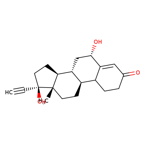 (6A,17BETA)-6,17-DIHYDROXY-19-NORPREGN-4-EN-20-YN-3-ONE