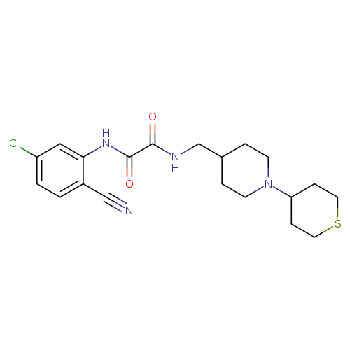 N-(5-chloro-2-cyanophenyl)-N'-{[1-(thian-4-yl)piperidin-4-yl]methyl}ethanediamide