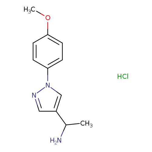 (1-[1-(4-Methoxyphenyl)-1h-pyrazol-4-yl]ethyl)amine hydrochloride